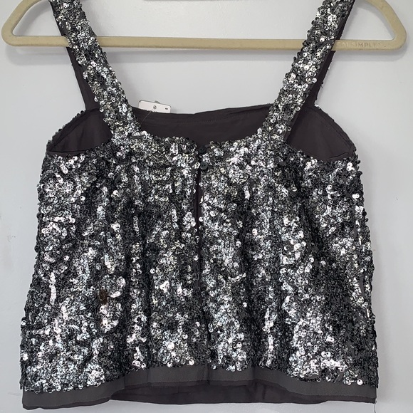 ABERCROMBIE & FITCH sequin crop top - Picture 4 of 14
